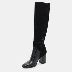 NEW  DOLCE VITA Suede Fynn Boots Black Multi for women 864mn